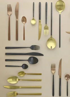 Outlet Bouchara COFFRET DE 6 CUILLÈRES À SOUPE EN ACIER INOXYDABLE Noir