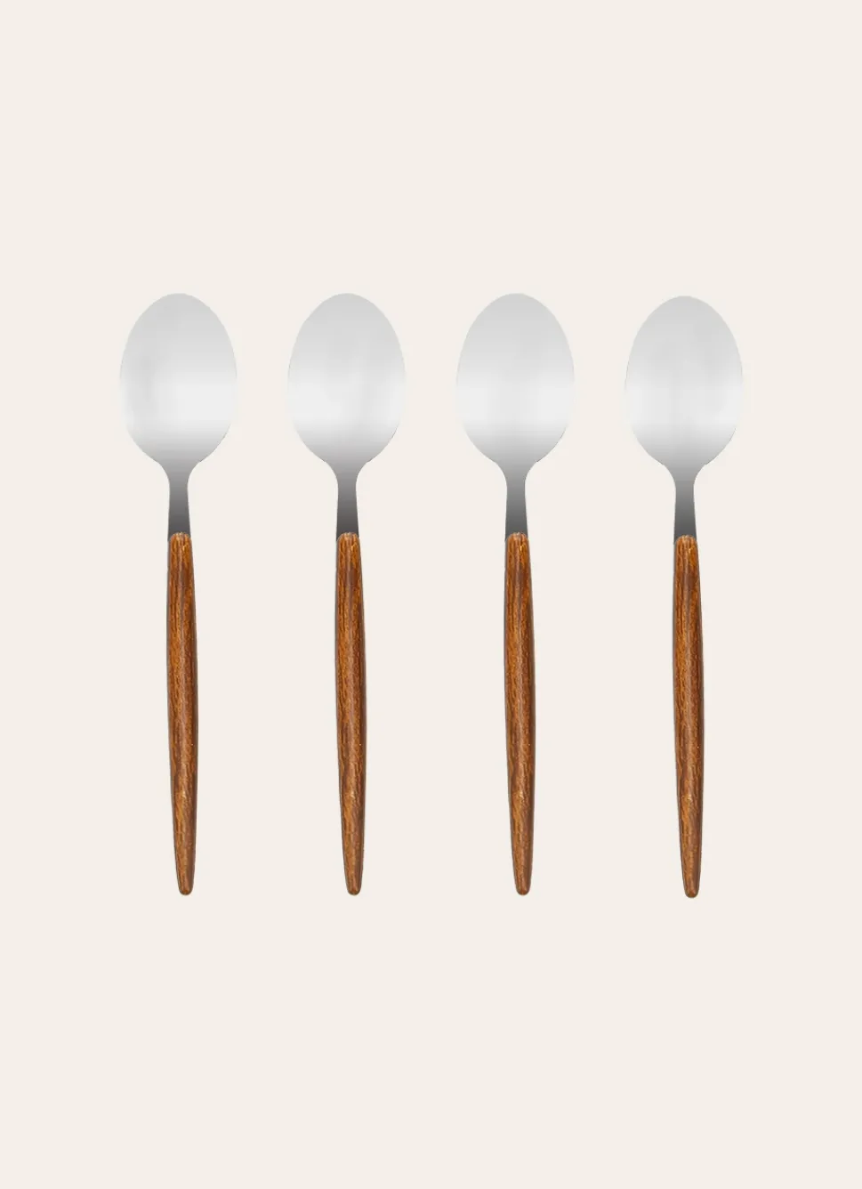 Best Bouchara COFFRET DE 4 PETITES CUILLÈRES ARGENTÉ & BOIS ARGENTÉ & BOIS