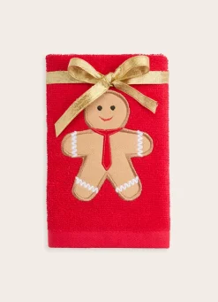 Outlet Bouchara COFFRET SERVIETTES INVITÉ GINGER ROUGE/BLANC