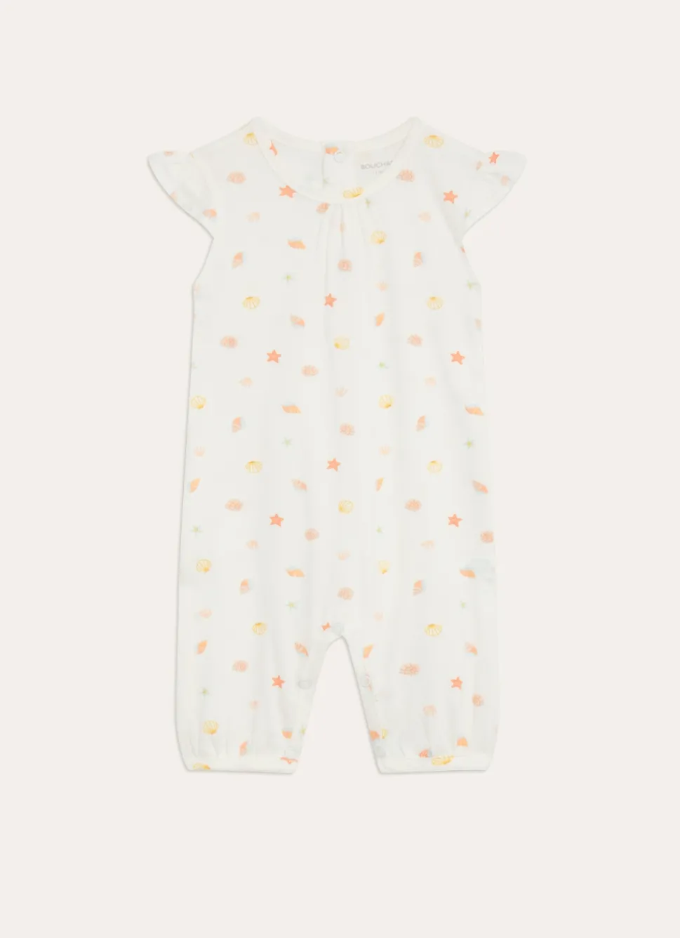 Outlet Bouchara COMBISHORT EN COTON IMPRIMÉ PETITS COQUILLAGES MULTICOLORE