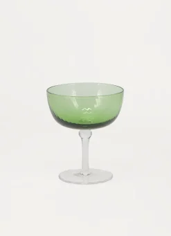 Hot Bouchara COUPE À CHAMPAGNE STRIÉ vert