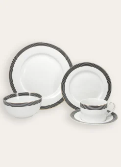 Clearance Bouchara COUPELLE EN PORCELAINE AVEC LISERET EN OR SONGE Noir
