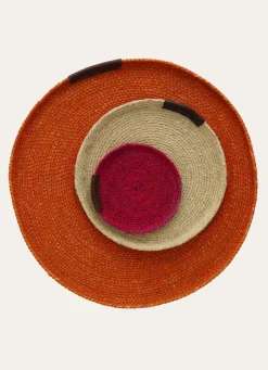 Hot Bouchara COUPELLE RONDE EN FIBRES NATURELLES PETIT FORMAT VIOLET AMÉTHYSTE