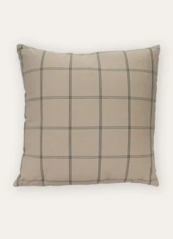 Bouchara COUSSIN À CARREAUX BEIGE/KAKI