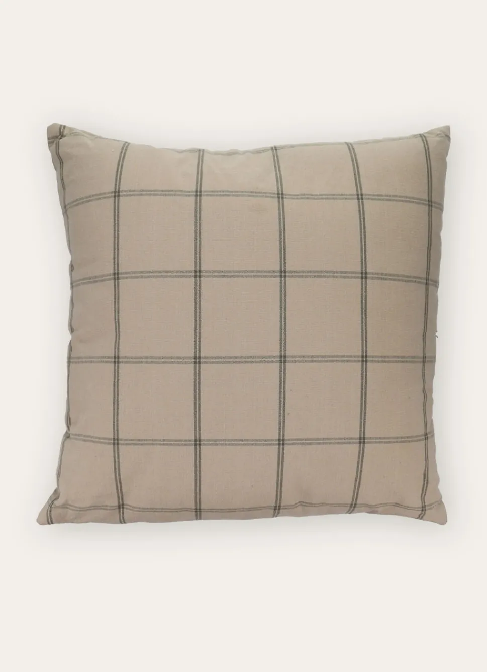 Bouchara COUSSIN À CARREAUX BEIGE/KAKI