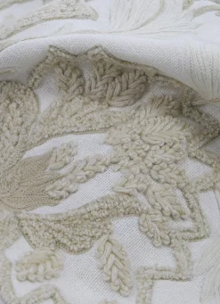 Online Bouchara COUSSIN À MOTIF FLORAL TEXTURÉ ET BRODÉ JAKARTA ÉCRU