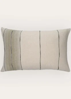 Online Bouchara COUSSIN AVEC RAYURE TISSÉE KAKI