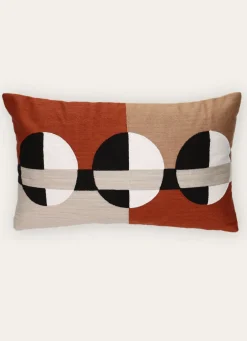 Outlet Bouchara COUSSIN BRODERIE GÉOMÉTRIQUE AGATHE MULTICOLORE
