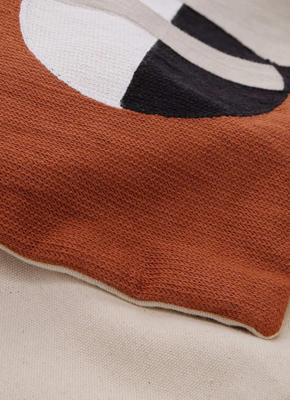 Outlet Bouchara COUSSIN BRODERIE GÉOMÉTRIQUE AGATHE MULTICOLORE