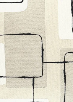 Discount Bouchara COUSSIN BRODERIES MOTIFS ABSTRAITS 45X45 BEIGE