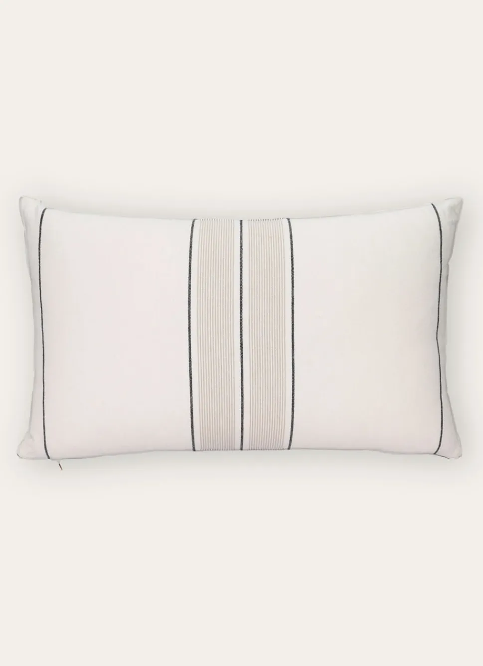 Sale Bouchara COUSSIN ÉCRU À RAYURES ECRU/BEIGE