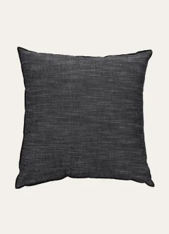 Online Bouchara COUSSIN EN COTON FINITION BOURDON Noir