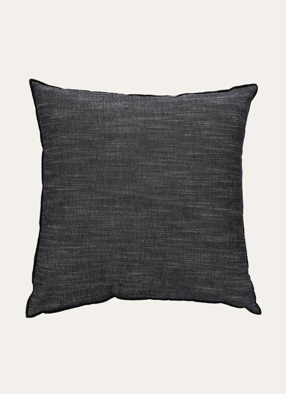 Online Bouchara COUSSIN EN COTON FINITION BOURDON Noir