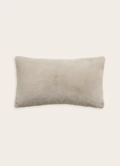 Sale Bouchara COUSSIN EN FAUSSE FOURRURE EXTRA DOUX SABLE