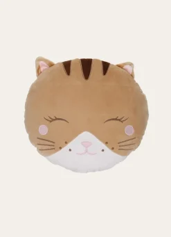 Bouchara COUSSIN EN FORME DE TÊTE DE CHAT BEIGE