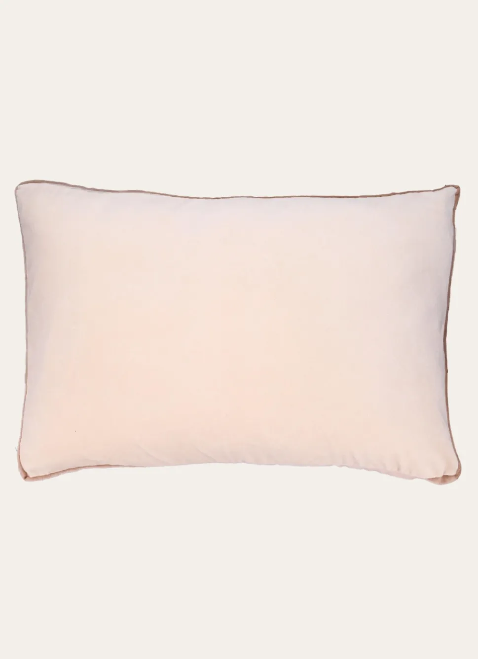 New Bouchara COUSSIN EN VELOURS RANG CREME