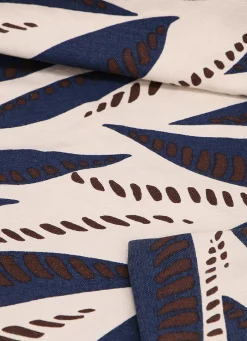 New Bouchara COUSSIN IMPRIMÉ FEUILLE CORALIE IVOIRE