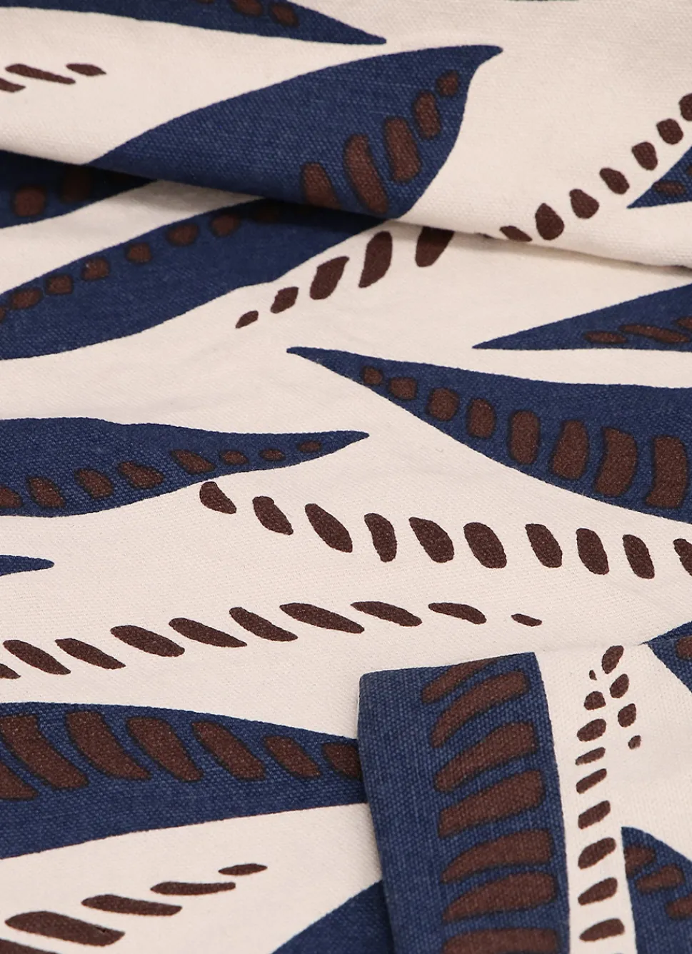 New Bouchara COUSSIN IMPRIMÉ FEUILLE CORALIE IVOIRE