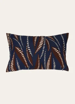 Bouchara COUSSIN IMPRIMÉ FEUILLE CORALIE MARINE