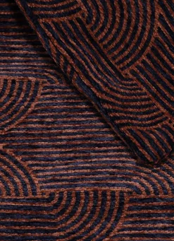 Best Bouchara COUSSIN JACQUARD CHENILLE FONTAINE MARINE