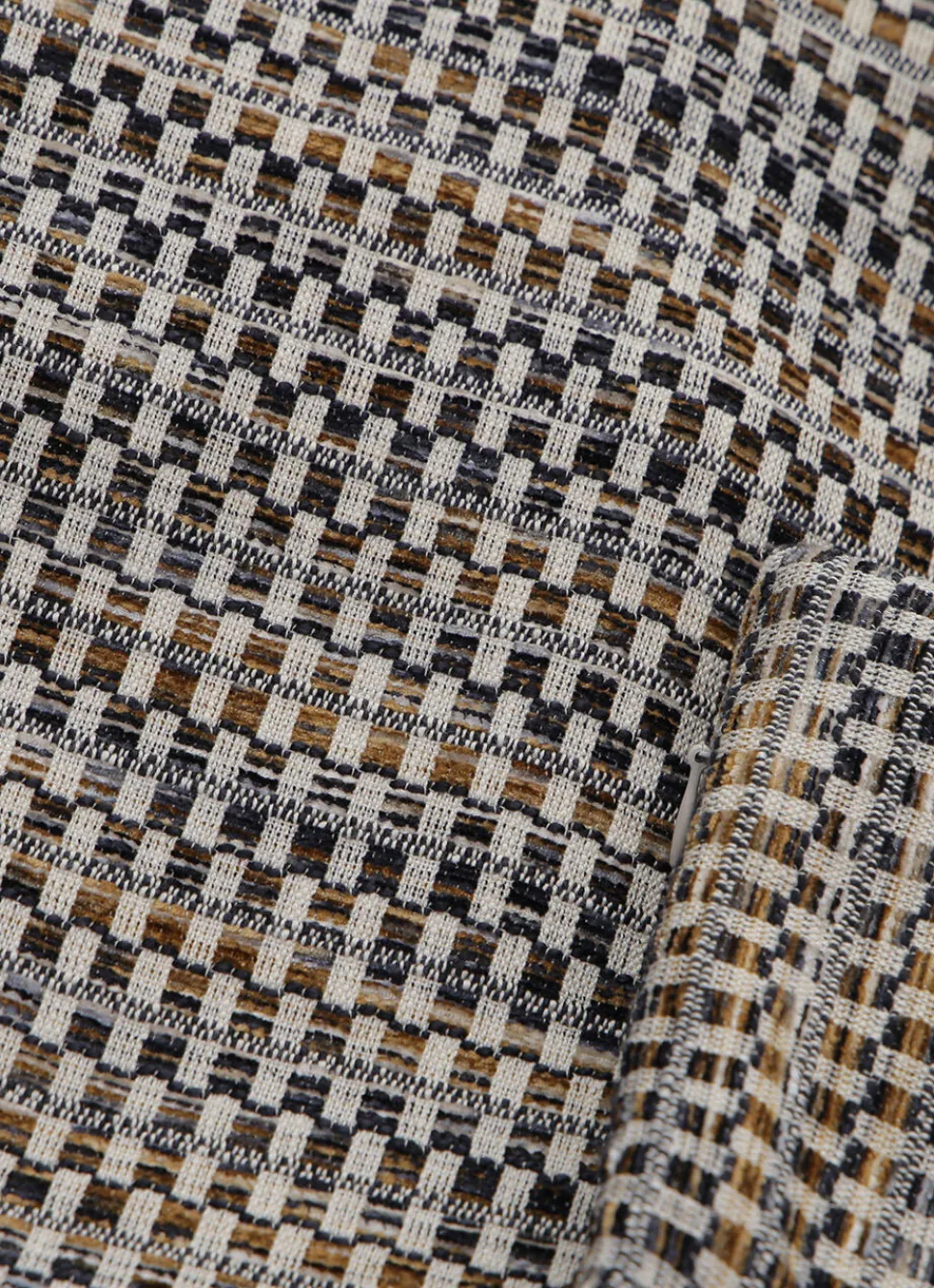 Online Bouchara COUSSIN JACQUARD CHENILLE À MOTIFS GÉOMÉTRIQUES MULTICOLORE