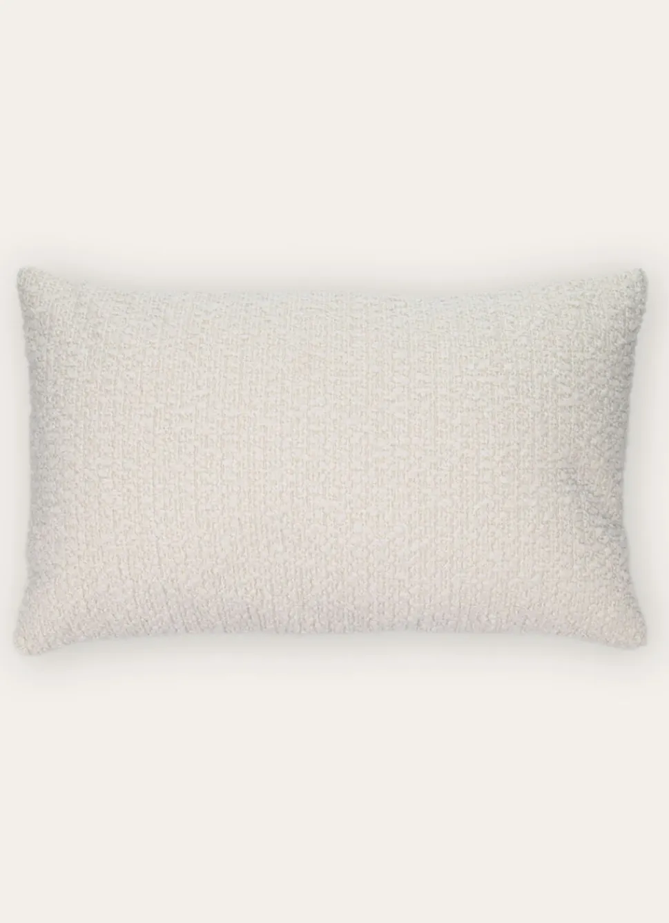 Online Bouchara COUSSIN RECTANGULAIRE EN TISSU BOUCLETTE BLANC