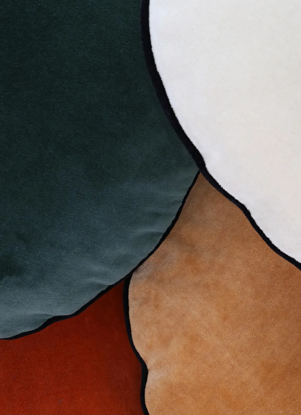 Best Bouchara COUSSIN ROND EN VELOURS ROMARIN