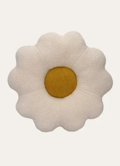 Discount Bouchara COUSSIN TRICOT FLEUR ECRU