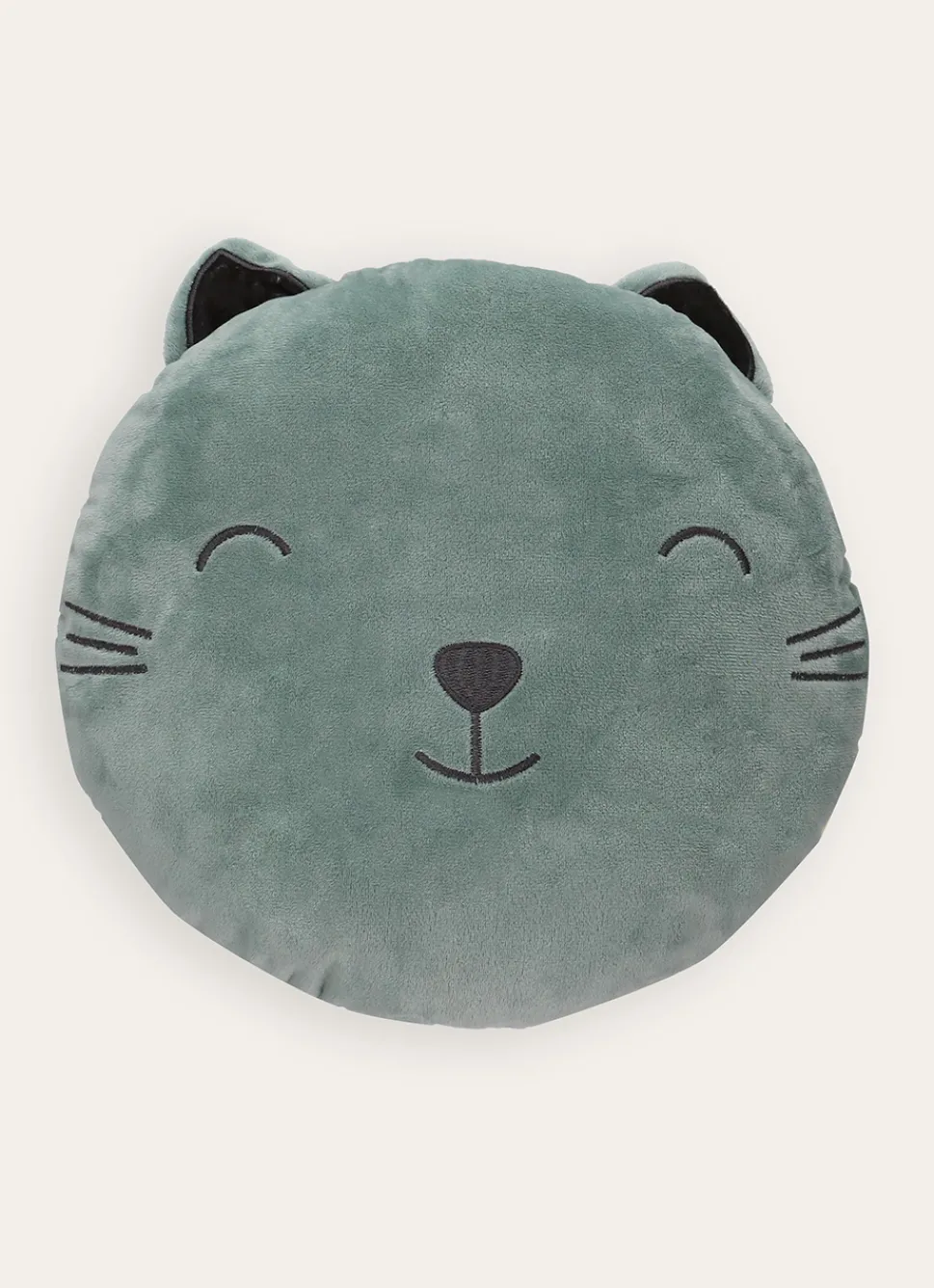 New Bouchara COUSSIN TÊTE DE CHAT vert
