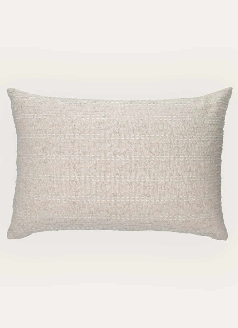 Online Bouchara COUSSIN UNI AVEC PASSAGE FILS FANTAISIE ECRU