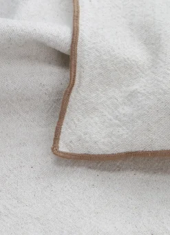 Best Bouchara COUSSIN UNI CHINÉ AVEC BOURDON CONTRASTÉ BEIGE