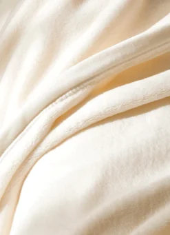 Clearance Bouchara COUVERTURE DOUBLE FACE TRÈS CHAUDE ECRU