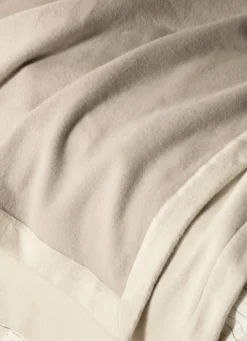 Outlet Bouchara COUVRE-LIT EN COTON GRATTÉ UNI BEIGE