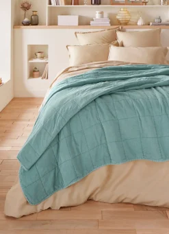 Sale Bouchara COUVRE-LIT MATELASSÉ UNI LAGON