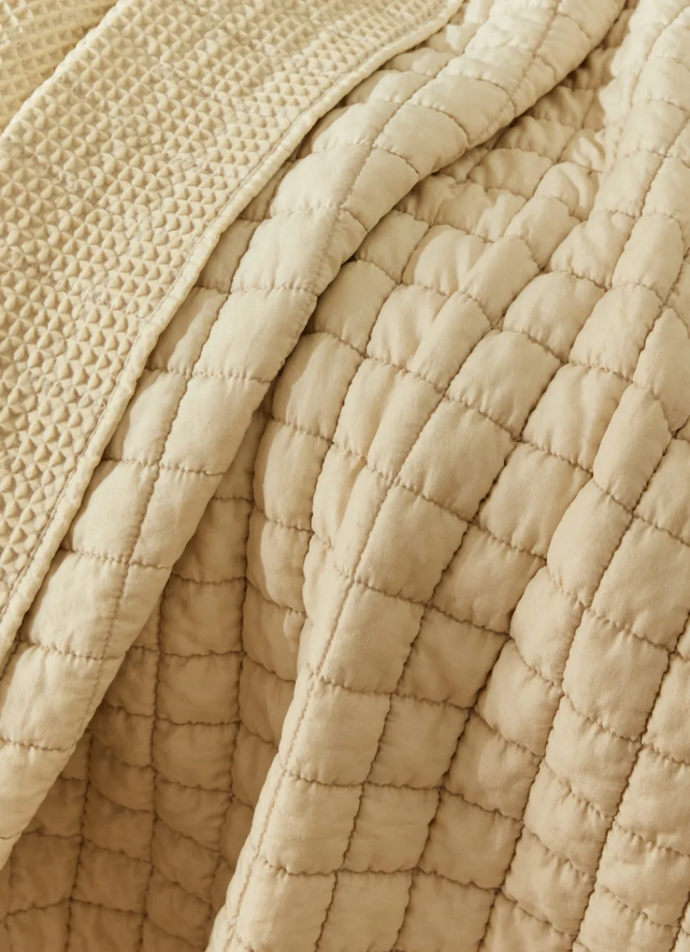 Online Bouchara COUVRE-LIT MOLLETONNÉ GAUFRÉ ÉCRU