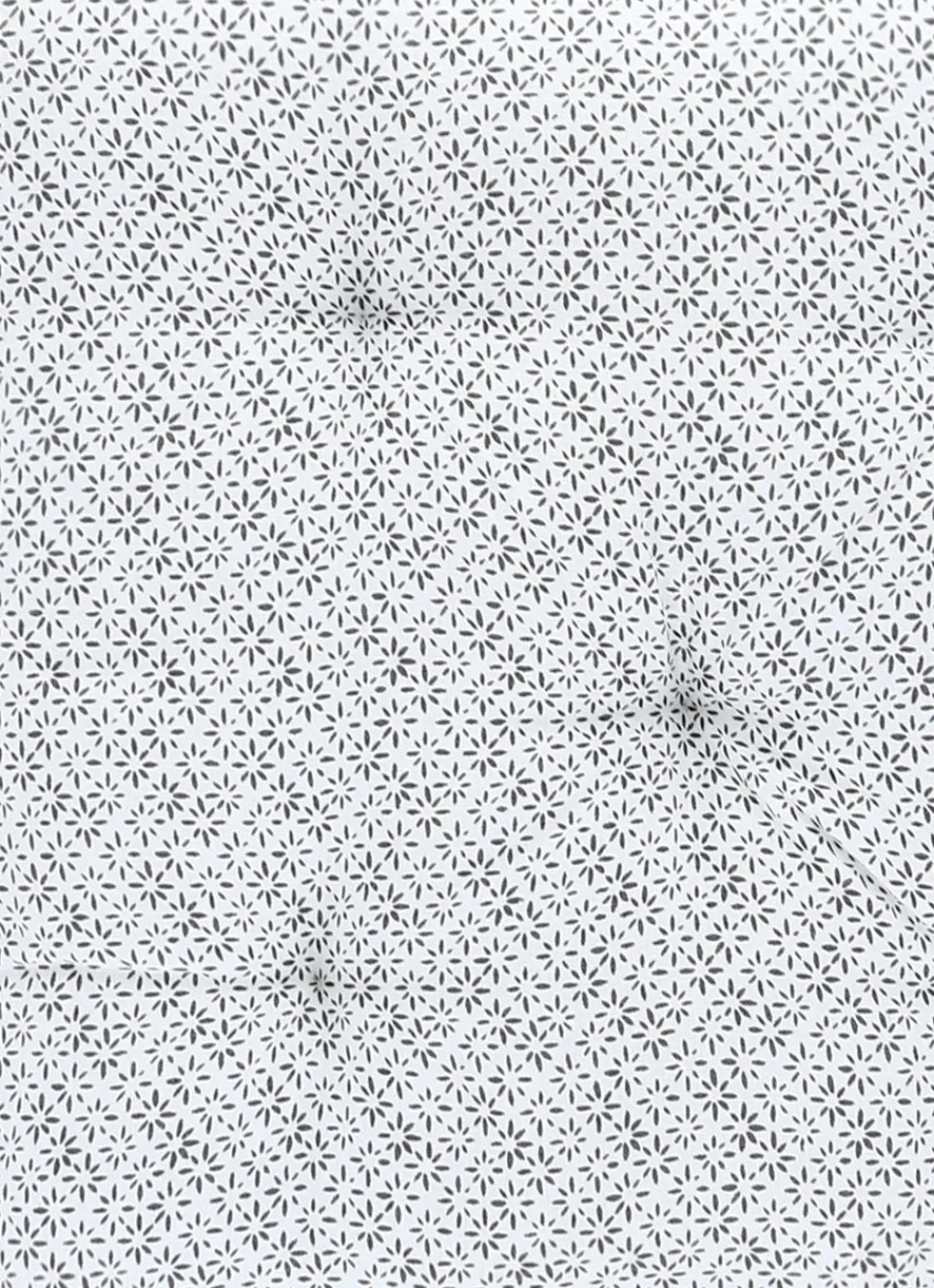 Discount Bouchara DESSUS DE CHAISE EN COTON IMPRIMÉ FLEURI GRIS