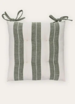 Online Bouchara DESSUS DE CHAISE LARGES RAYURES ÉCRU / KAKI