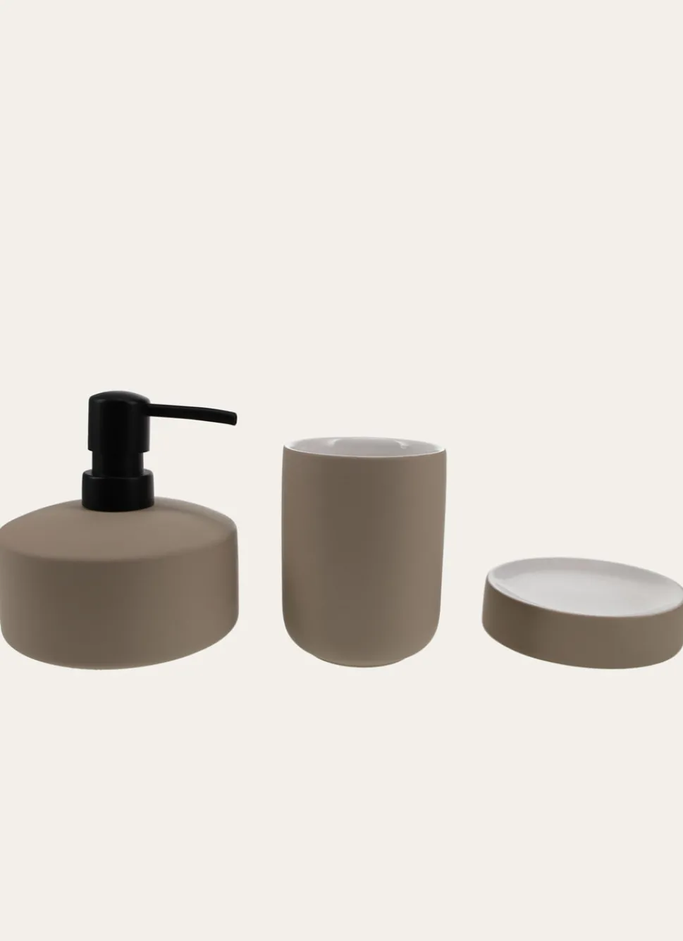 Hot Bouchara DISTRIBUTEUR DE SAVON EN GRÈS TAUPE