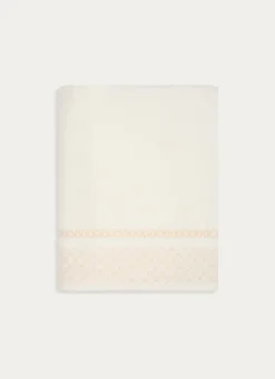 Hot Bouchara DRAP DE BAIN BORDURE JACQUARD SHEHERAZADE BLANC CASSÉ