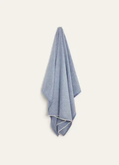 New Bouchara DRAP DE BAIN CHINÉ BLEU CHINE