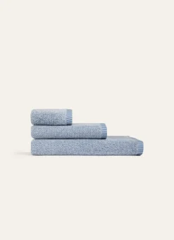 New Bouchara DRAP DE BAIN CHINÉ BLEU CHINE