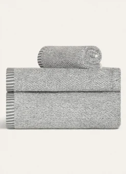 Sale Bouchara DRAP DE BAIN CHINÉ GRIS