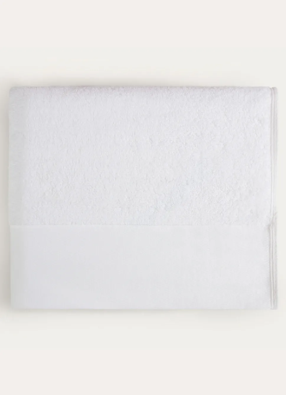 Discount Bouchara DRAP DE BAIN COTON MOELLEUX ZÉRO TORSION BLANC