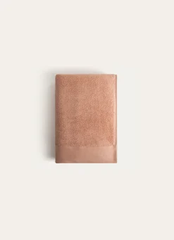 Sale Bouchara DRAP DE BAIN COTON MOELLEUX ZÉRO TORSION BEIGE ROSE