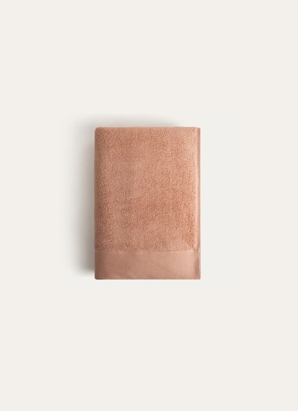 Sale Bouchara DRAP DE BAIN COTON MOELLEUX ZÉRO TORSION BEIGE ROSE