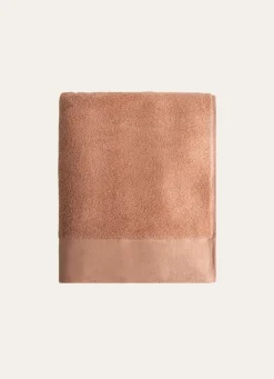 Sale Bouchara DRAP DE BAIN COTON MOELLEUX ZÉRO TORSION BEIGE ROSE