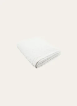 Sale Bouchara DRAP DE BAIN EN COTON LITEAU CISELÉ BLANC