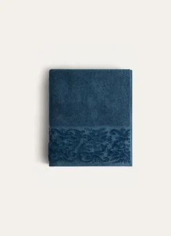 Online Bouchara DRAP DE BAIN EN COTON LITEAU CISELÉ NUIT