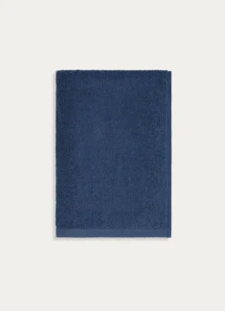 Discount Bouchara DRAP DE BAIN EN COTON UNI BASIL BLEU FONCÉ