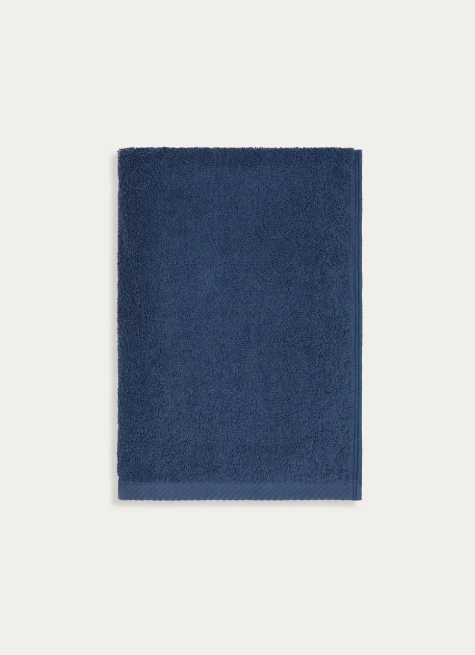 Discount Bouchara DRAP DE BAIN EN COTON UNI BASIL BLEU FONCÉ